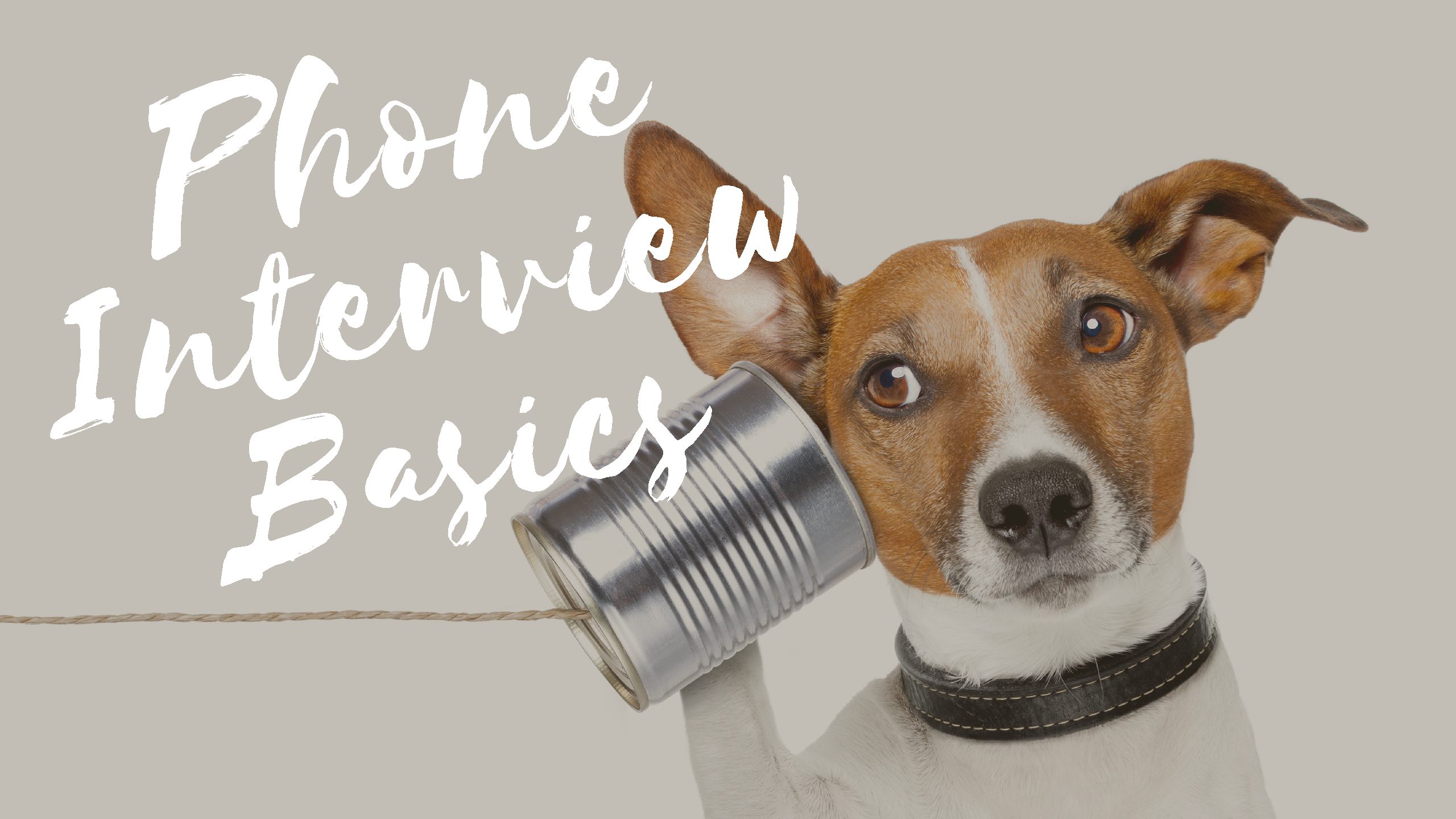 The Initial Phone Interview –  Success Basics